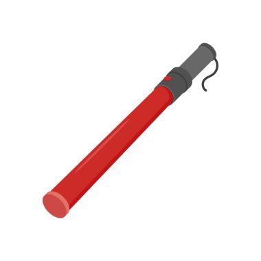 Güvenlik Baton Light simgesi vektörde. Logotype