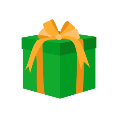 Vektör olarak hediye simgesi. Logotype