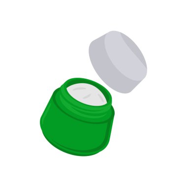 Vektör olarak yüz kremi simgesi. Logotype