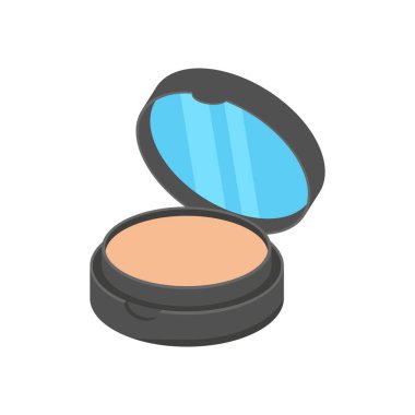 Vektör olarak Kompakt Toz Simgesi. Logotype