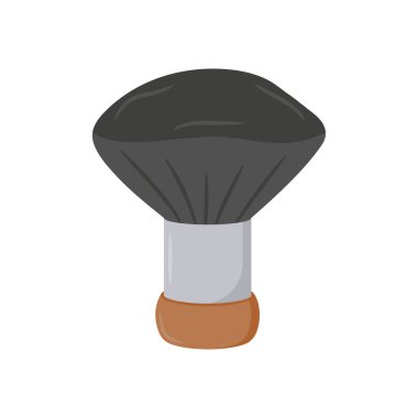 Vektör olarak boyun tozu fırçası simgesi. Logotype