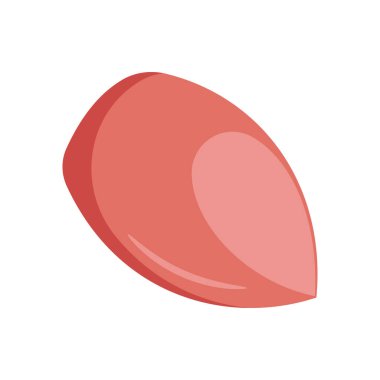 Makyaj süngeri simgesi vektörde. Logotype