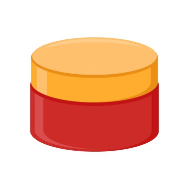 Vektör olarak kozmetik kavanozu simgesi. Logotype