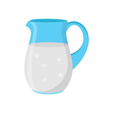 Süt simgesi vektörde. Logotype