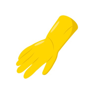 Kauçuk Eldiven simgesi vektörde. Logotype
