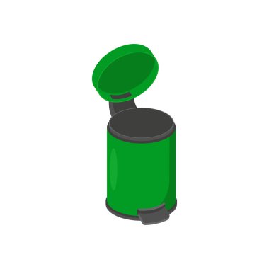 Çöp kovası simgesi vektörde. Logotype