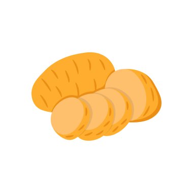 Vektör olarak patates ikonu. Logotype