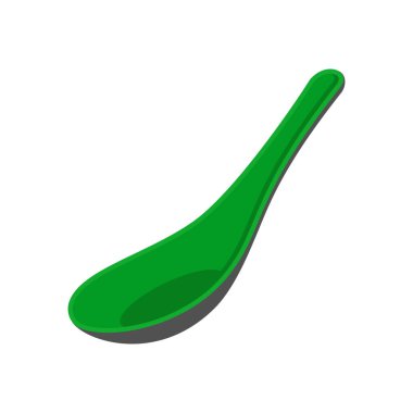 Çorba kaşığı simgesi vektörde. Logotype