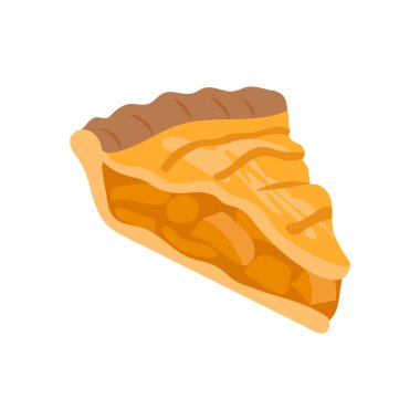 Vektör olarak Apple Pie simgesi. Logotype