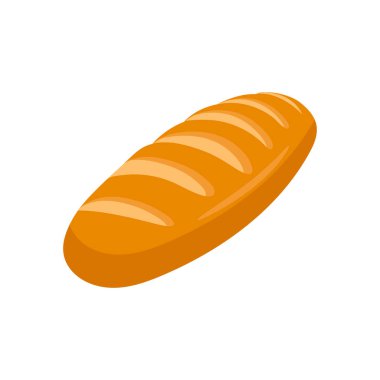 Vektör olarak somun ekmek simgesi. Logotype