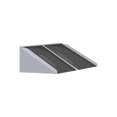 Tekerlekli sandalye Rampası Düz Vektör Resimleri İzole Edildi