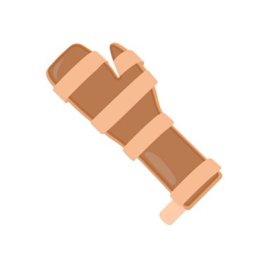 Bilek İpi Kıymık Düz Vektör Resimleri İzole Edildi