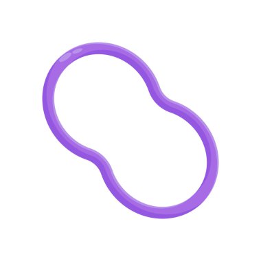 Vajinal Halka Düz Vektör Resimleri İzole Edildi