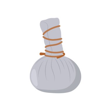 Bitkisel Torba Düz Vektör Resimleri İzole Edildi