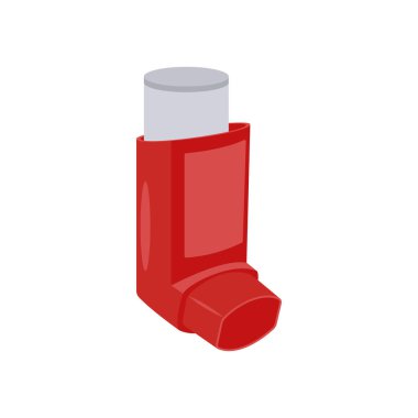 Asthma Pump Flat Vector Illustration Isolated clipart