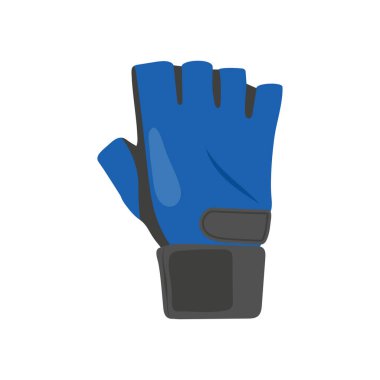 Gym Gloves Flat Vector Illustration Isolated clipart