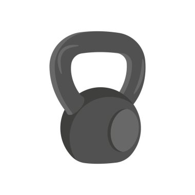 Kettle Bell Düz Vektör Resimleri İzole Edildi