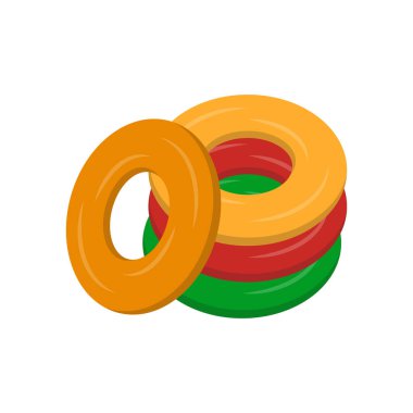 Yuvarlak El Genişletici Düz Vektör Resimleri İzole Edildi