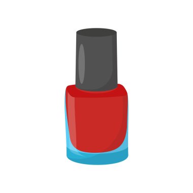 Çivi cilası yassı vektör çizimi. İzole edilmiş