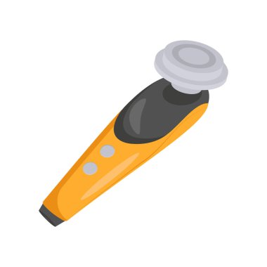 Temizleme Aygıtı Düz Vektör İllüstrasyonu. İzole edilmiş