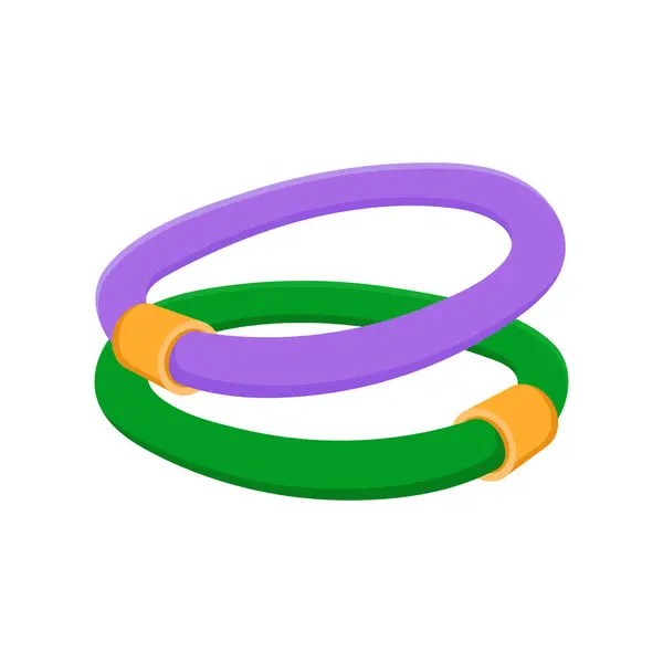 Saç bandı düz vektör çizimi. İzole edilmiş