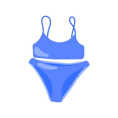 Bikni Vektör İllüstrasyonu - İzole Edildi