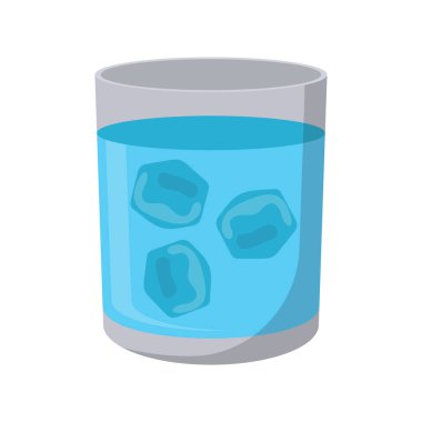 Soğuk Su Vektörü İllüstrasyonu İzole Edildi