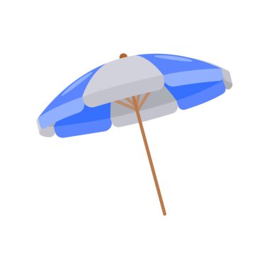 Beech Umbrella Vector Illustration -  Isolated clipart