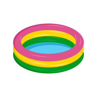 Kiddie Pool Vector Illustration -  Isolated clipart