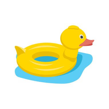 Ördek düz vektör çizimi