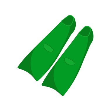 Yüzme Fin Vektör Resimleri - izole edildi