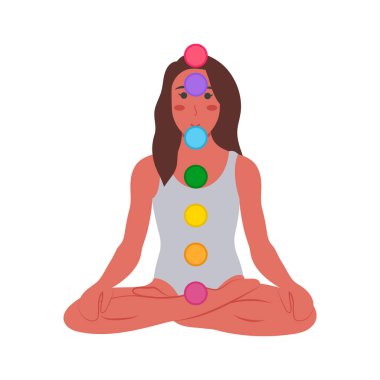 Chakra Alignment  vector Illustration - Isolated clipart