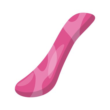 S şeklinde Gua Sha vektör illüstrasyonu - izole edildi