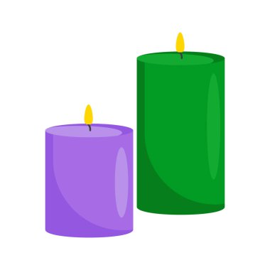 Candles vector Illustration - Isolated clipart