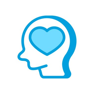 Duygusal Zeka ikonu vektör olarak. logotype