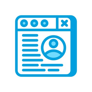 Çevrimiçi Portföy simgesi vektörü. Logotype