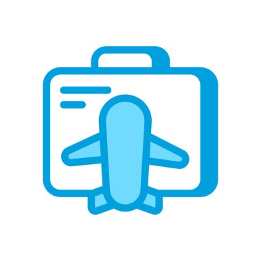 Vektör olarak iş gezisi ikonu. Logotype