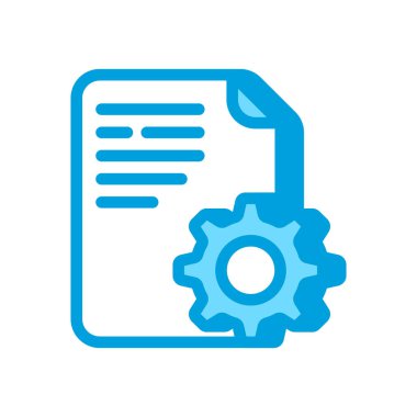 Belge Yönetimi simgesi vektörde. Logotype