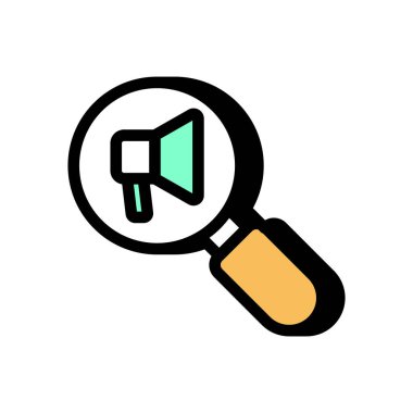 Vektör olarak Halkla İlişkiler Denetim simgesi. Logotype