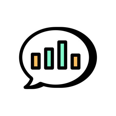 Satış tahmini ikonu vektörde. Logotype