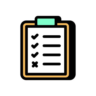 New Hire Checklist icon in vector. Logotype clipart