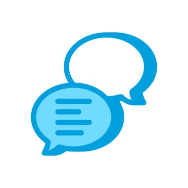 Vektör içinde tartışma simgesi. Logotype