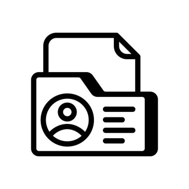 Vektör olarak Kişisel Bilgi simgesi. Logotype