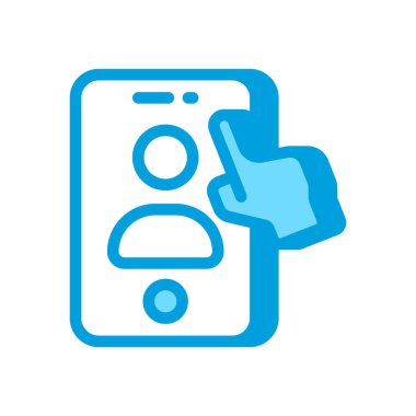 Vektör olarak dokunmatik simge. Logotype