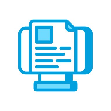 Vektör olarak çevrimiçi okuma simgesi. Logotype