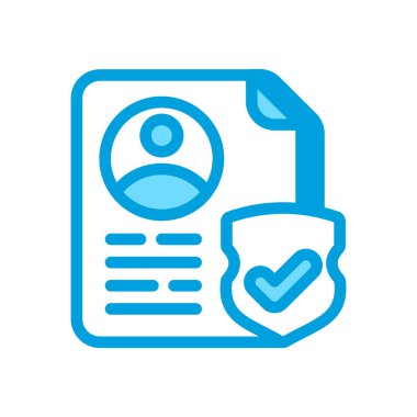 Sigorta ikonu vektörde. Logotype