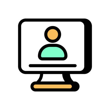 Vektör olarak Çalışanların Hesap simgesi. Logotype