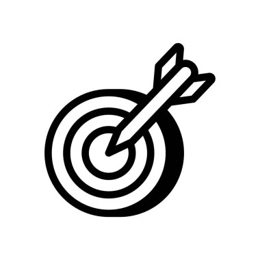 Hedef simgesi vektörde. Logotype