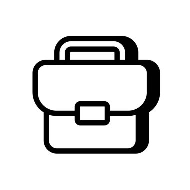 Vektör olarak portföy simgesi. Logotype