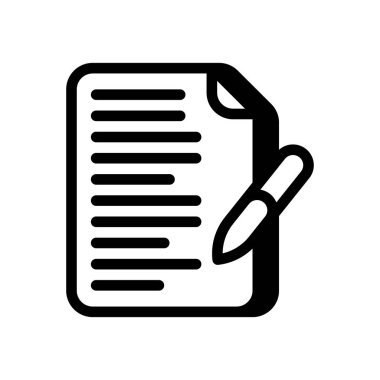 Vektör olarak iş içeriği simgesi. Logotype